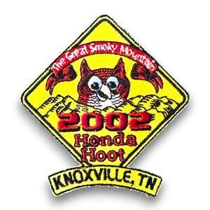 Vintage 2002 Honda Hoot Great Smoky Mountains Knoxville Tennessee Patch